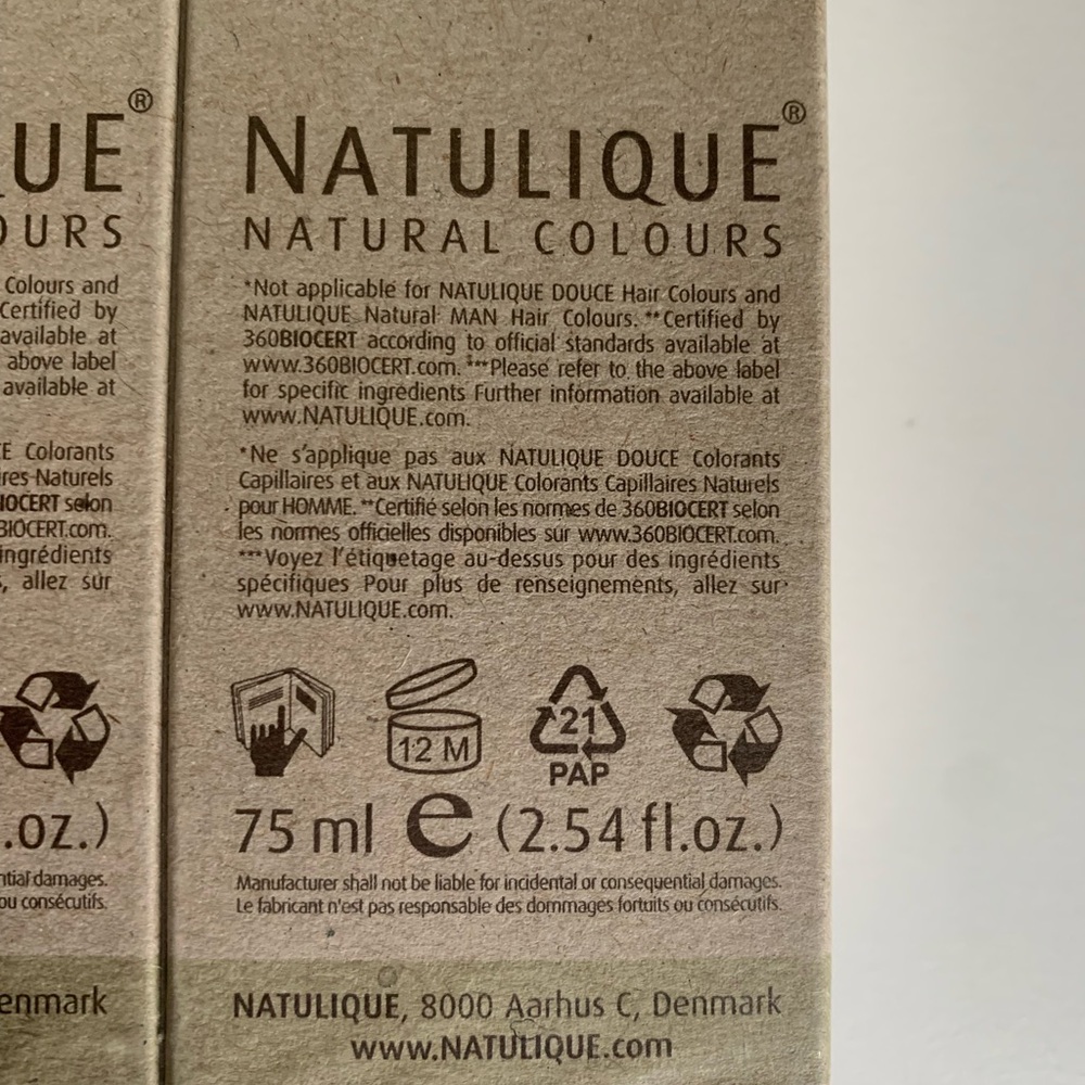 Natulique hair color copper dark blonde lot of 3 boxes ammonia free - Picture 6 of 7